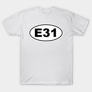 E31 Chassis Code Marathon Style T-Shirt